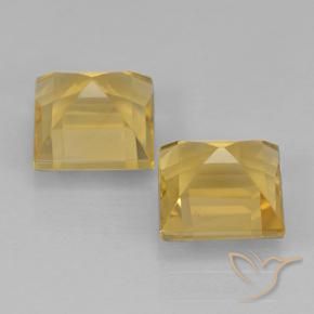 2.07 ct natürliche Mittleres Gold Citrin-Edelsteine, Quadrat, VVS-VS