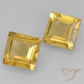 1.83 ct natürliche Mittleres Gold Citrin-Edelsteine, Quadrat, VVS-VS