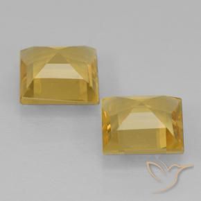 1.83 ct natürliche Mittleres Gold Citrin-Edelsteine, Quadrat, VVS-VS