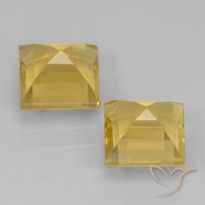 2.05 ct natürliche Golden Citrin-Edelsteine, Quadrat, VVS-VS