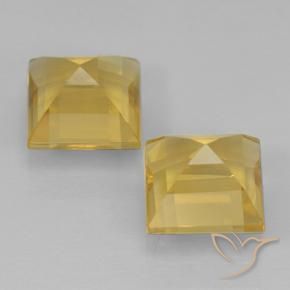 2.21 ct natürliche Golden Citrin-Edelsteine, Quadrat, VVS-VS