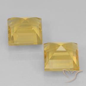 2.28 ct natürliche Golden Citrin-Edelsteine, Quadrat, VVS-VS