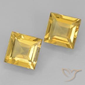 1.78 ct natürliche Golden Citrin-Edelsteine, Quadrat, VVS-VS