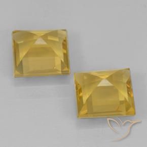 1.78 ct natürliche Golden Citrin-Edelsteine, Quadrat, VVS-VS