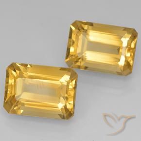 15.11 ct natürliche Mittleres Gold Citrin-Edelsteine, Oktagonschliff, VVS-VS
