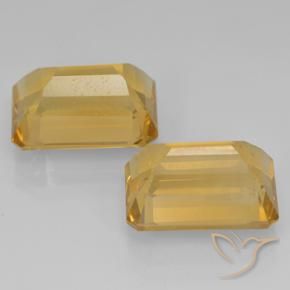 15.11 ct natürliche Mittleres Gold Citrin-Edelsteine, Oktagonschliff, VVS-VS