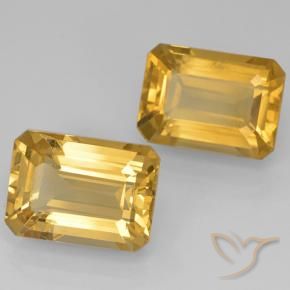 14.86 ct natürliche Helles Gold Citrin-Edelsteine, Oktagonschliff, VVS
