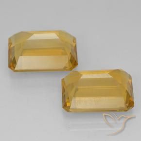 14.86 ct natürliche Helles Gold Citrin-Edelsteine, Oktagonschliff, VVS