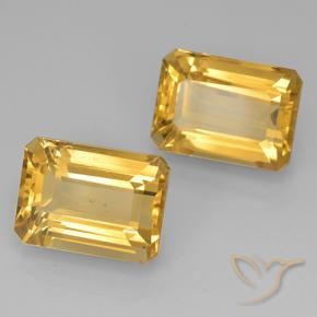 15.85 ct natürliche Golden Citrin-Edelsteine, Oktagonschliff, VVS