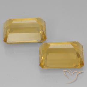 15.85 ct natürliche Golden Citrin-Edelsteine, Oktagonschliff, VVS