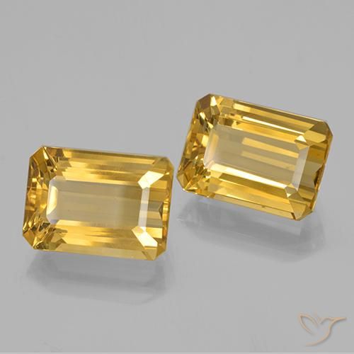 15.80 ct natürliche Golden Citrin-Edelsteine, Oktagonschliff, VVS
