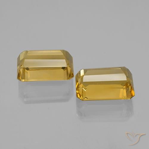 15.80 ct natürliche Golden Citrin-Edelsteine, Oktagonschliff, VVS