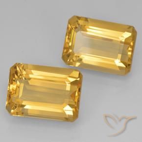 15.27 ct natürliche Helles Gold Citrin-Edelsteine, Oktagonschliff, VVS