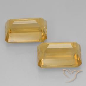 15.27 ct natürliche Helles Gold Citrin-Edelsteine, Oktagonschliff, VVS