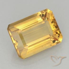 9,17 ctw natürlicher Mittleres Gold Citrin, Oktagonschliff, VVS-VS