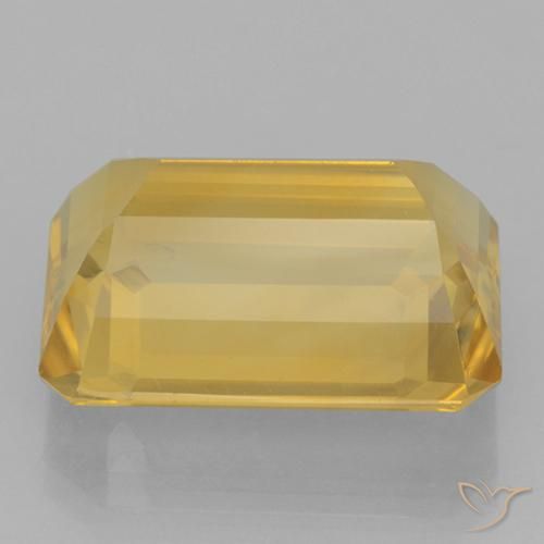 9,17 ctw natürlicher Mittleres Gold Citrin, Oktagonschliff, VVS