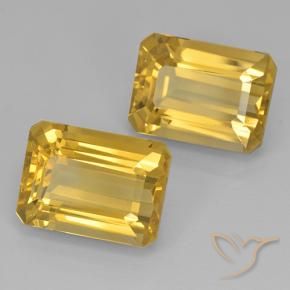15.06 ct natürliche gold-orange Citrin-Edelsteine, Oktagonschliff, VVS-VS