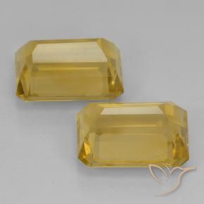 15.06 ct natürliche gold-orange Citrin-Edelsteine, Oktagonschliff, VVS-VS