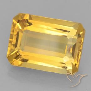 9,17 ctw natürlicher Mittleres Gold Citrin, Oktagonschliff, VVS