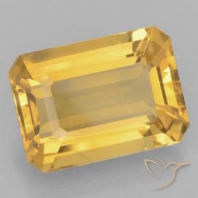 9,17 ctw natürlicher Mittleres Gold Citrin, Oktagonschliff, VVS