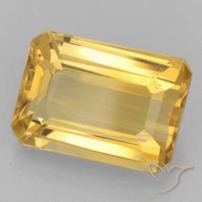 9,17 ctw natürlicher Helles Gold Citrin, Oktagonschliff, VVS