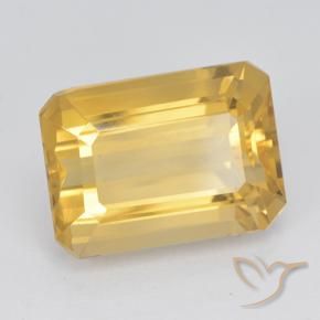 9,17 ctw natürlicher Mittleres Gold Citrin, Oktagonschliff, VVS