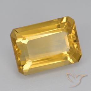 9,17 ctw natürlicher Mittelgold Citrin, Oktagonschliff, VVS-VS