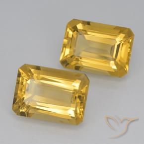 14.82 ct natürliche Helles Gold Citrin-Edelsteine, Oktagonschliff, VVS
