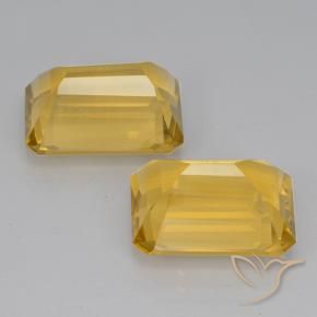 14.82 ct natürliche Helles Gold Citrin-Edelsteine, Oktagonschliff, VVS