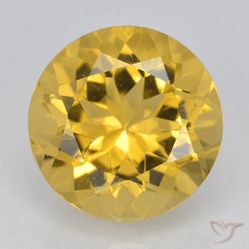 5.59ct Natürlicher Mittelgold Citrin, Runden, VVS