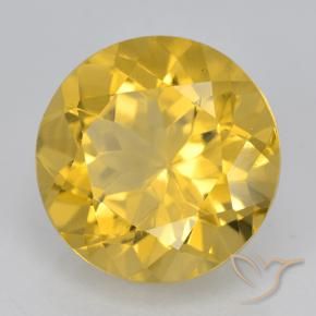 9,17 ctw natürlicher Mittelgold Citrin, Runden, VVS
