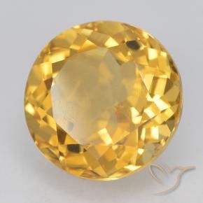 9,17 ctw natürlicher Golden Citrin, Runden, VVS