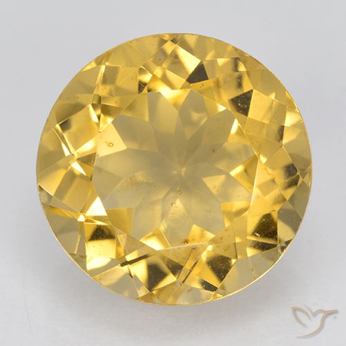 6.05ct Natürlicher Golden Citrin, Runden, VVS