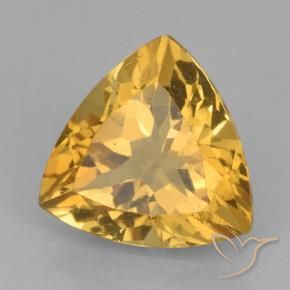 9,17 ctw natürlicher Tiefes Goldorange Citrin, Trillion, VVS
