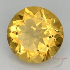 9,17 ctw natürlicher Mittelgold Citrin, Runden, VVS