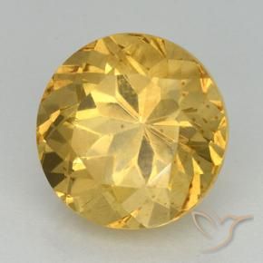 9,17 ctw natürlicher Mittelgold Citrin, Runden, VVS-VS