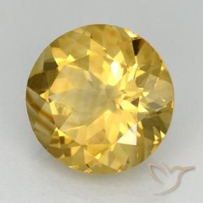 9,17 ctw natürlicher Golden Citrin, Runden, VVS