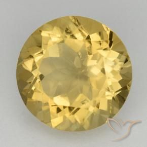 9,17 ctw natürlicher Golden Citrin, Runden, VVS
