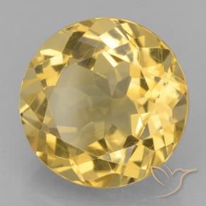 9,17 ctw natürlicher Mittelgold Citrin, Runden, VVS
