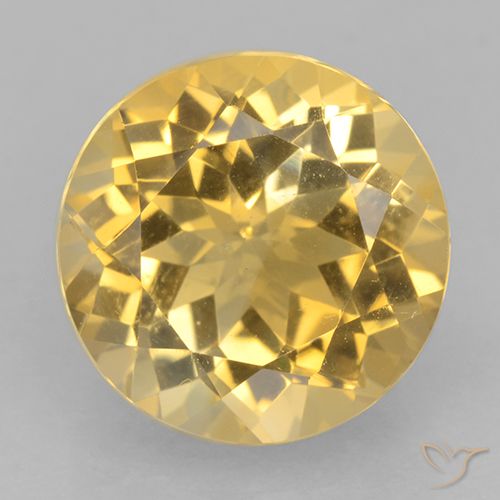 5.99ct Natürlicher Helles Gold Citrin, Runden, VVS
