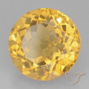 9,17 ctw natürlicher Mittelgold Citrin, Runden, VVS