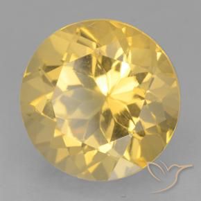 9,17 ctw natürlicher Mittelgold Citrin, Runden, VVS