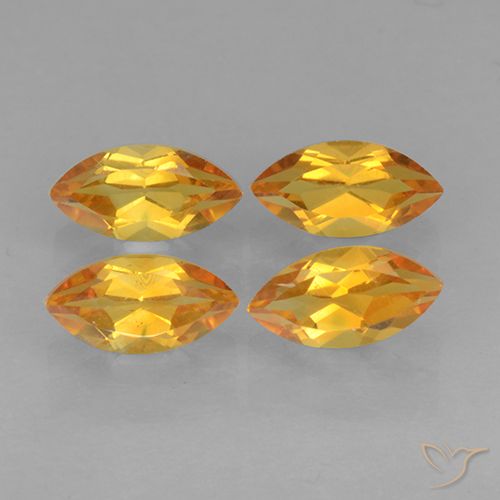 1.16ctw Natürlicher Dunkelorange-Gold Citrin, Marquise, VVS-VS