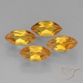 1.16 ct natürliche Dunkelorange-Gold Citrin-Edelsteine, Marquise, VVS-VS
