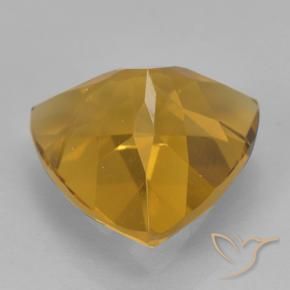 9,17 ctw natürlicher Tiefes Goldorange Citrin, Trillion, VVS