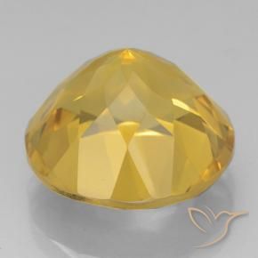 9,17 ctw natürlicher Mittleres Gold Citrin, Runden, VVS