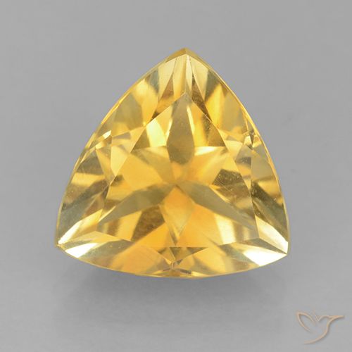 2.12ct Natürlicher Mittleres Gold Citrin, Trillion, VVS