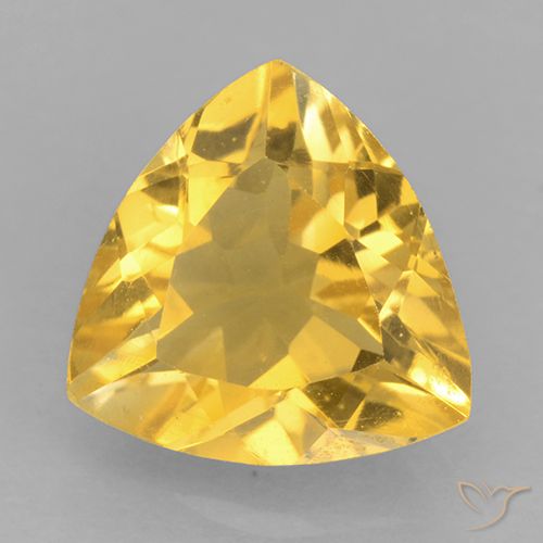 2.00ct Natürlicher Helles Gold Citrin, Trillion, VVS