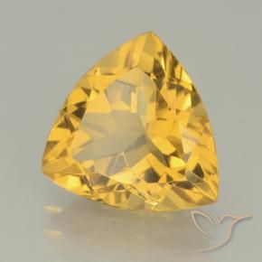 9,17 ctw natürlicher Mittleres Gold Citrin, Trillion, VVS