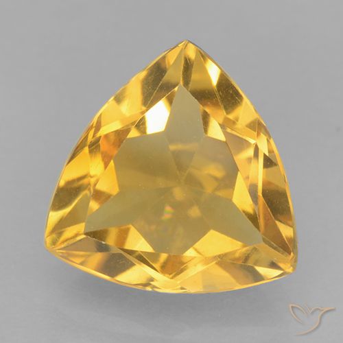 1.99ct Natürlicher Dunkelgolden Citrin, Trillion, VVS